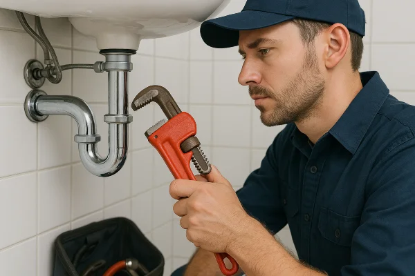 a male plumber installing a water heater from Emergency Plumber Round Rock in Round Rock, TX - Toilet replacement a male plumber installing a water heater from Emergency Plumber Round Rock in Round Rock, TX - Toilet replacement