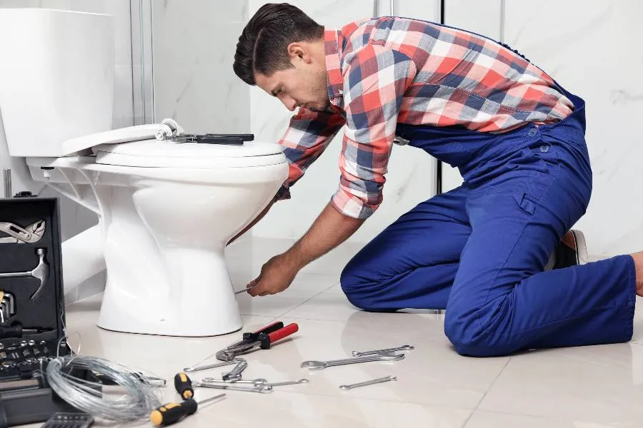 a male plumber fixing a sink pipe from Emergency Plumber Round Rock in Round Rock, TX - Water Heater Replacement